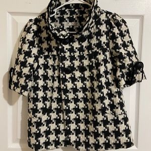 Short sleeve sweater coat